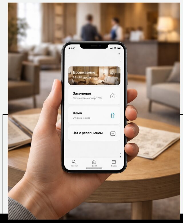 Мобильное приложение для гостей отеля в Боровичах, управление сервисом